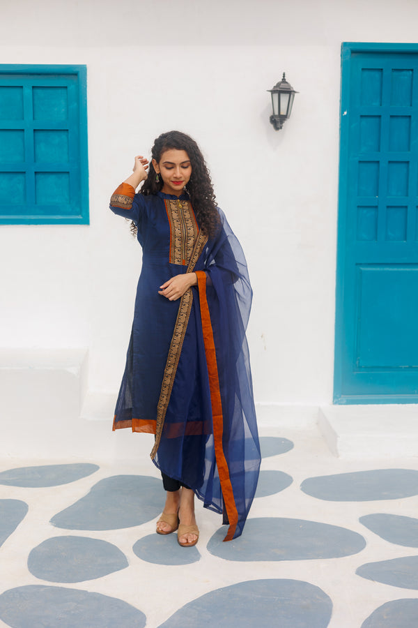 Swapna - Navy Blue (Set of 2)