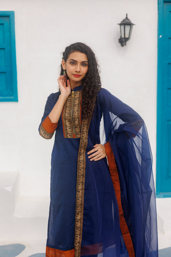 Swapna - Navy Blue (Set of 2)
