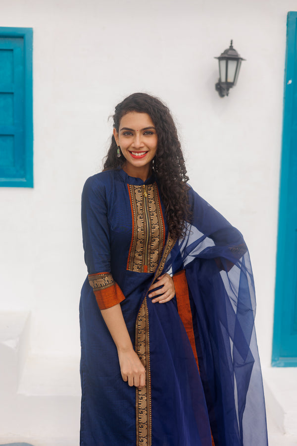 Swapna - Navy Blue (Set of 2)