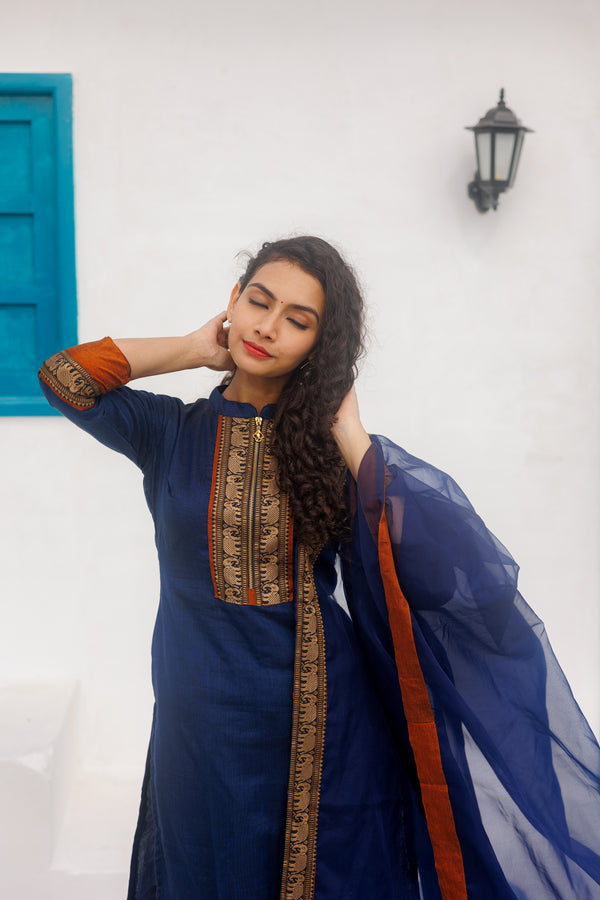 Swapna - Navy Blue (Set of 2)