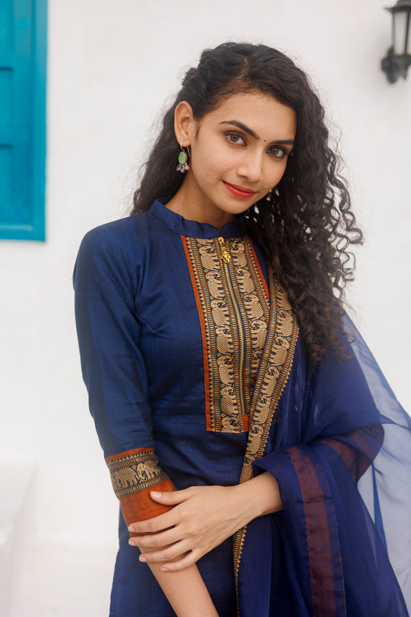 Swapna - Navy Blue (Set of 2)