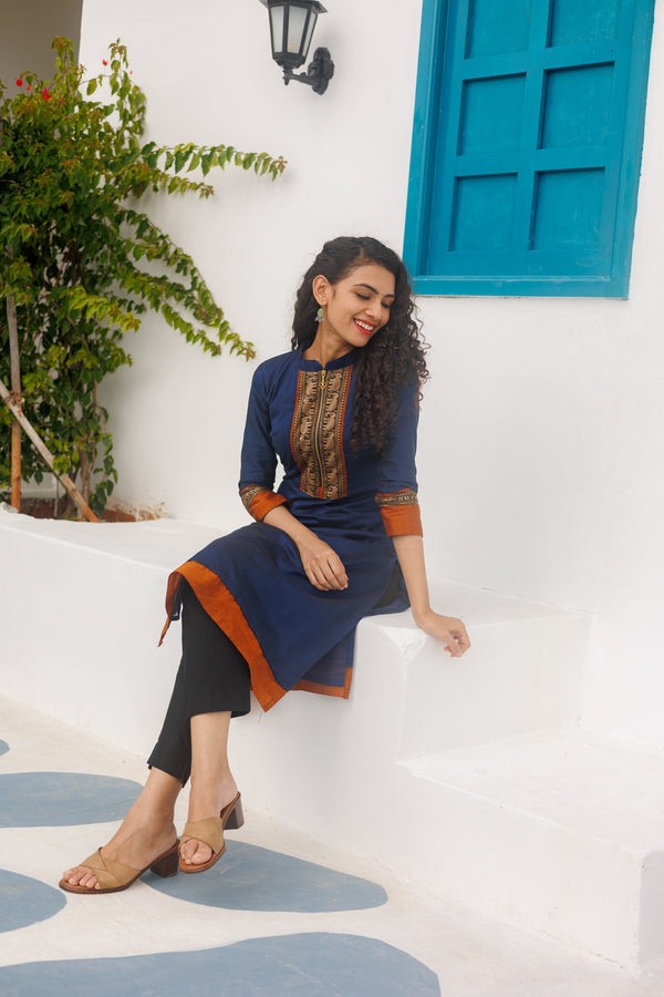 Swapna - Navy Blue (Set of 2)