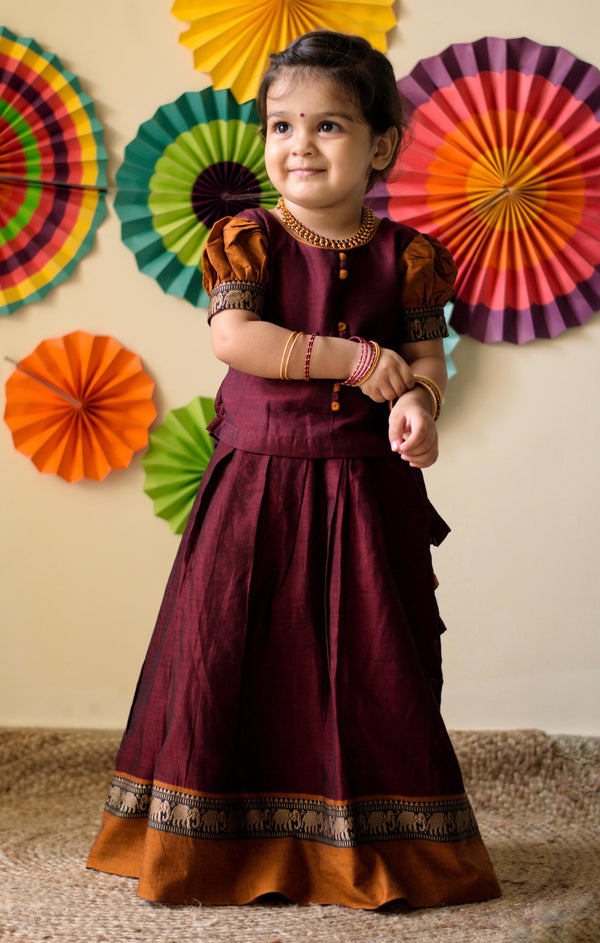 Nilambari Maroon Mini