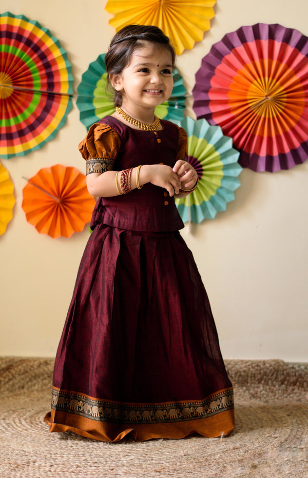 Nilambari Maroon Mini