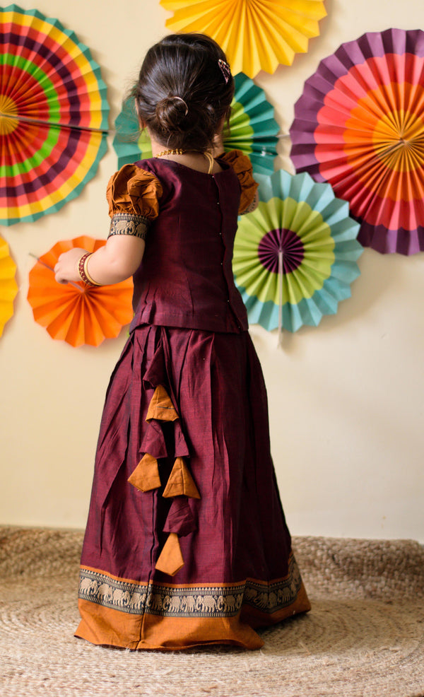 Nilambari Maroon Mini