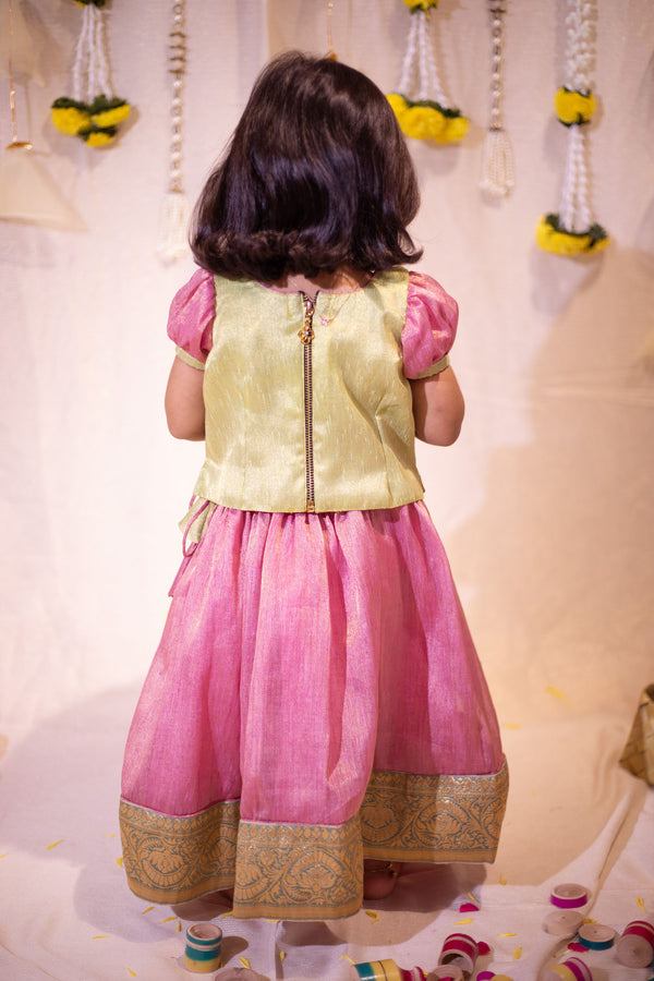Nidhi Pink with Green Mini