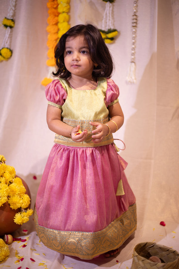 Nidhi Pink with Green Mini