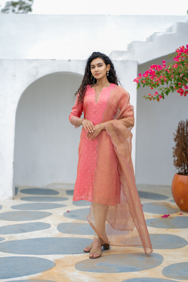 Pragathi Peach Kurti