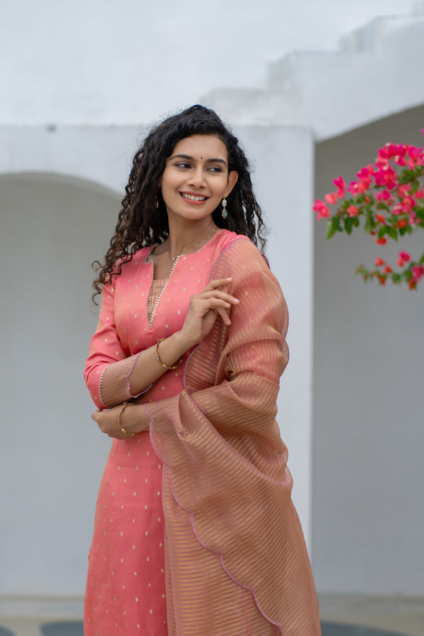 Pragathi Peach Kurti