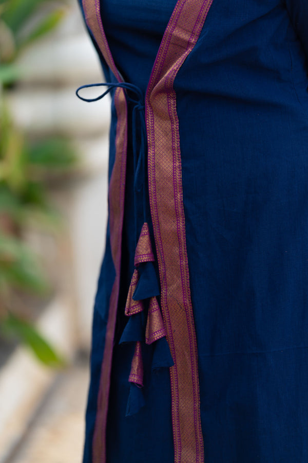 Kanchana Blue Mangalagiri Kurti