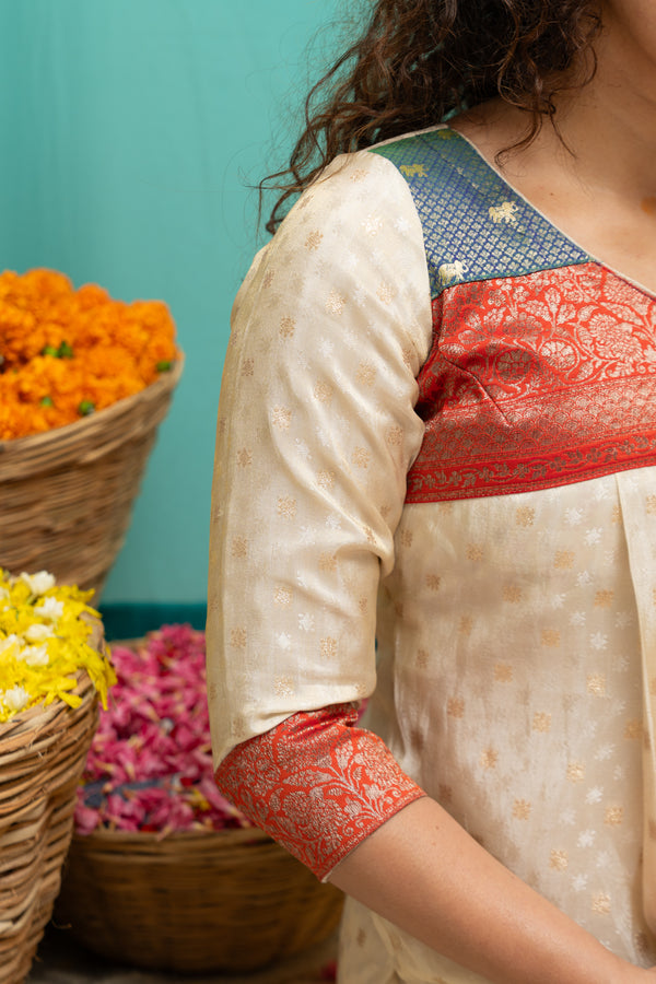 Neeraja Ivory Kurti Set