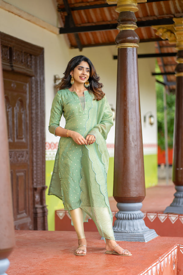 Pragathi Mint Green Kurti