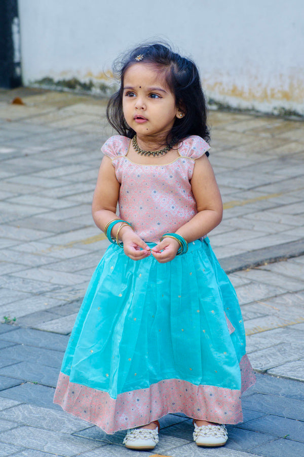 Srishti Pink with blue mini