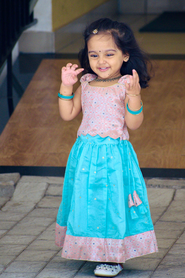 Srishti Pink with blue mini