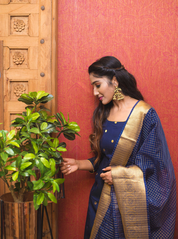 Saatvika Navy Blue