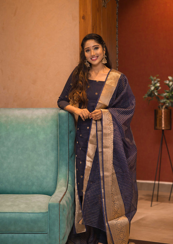 Saatvika Navy Blue