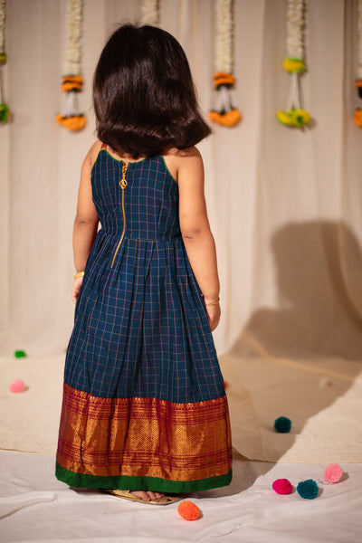 Sahana Navy Blue Mini