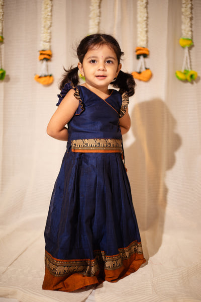 Swapna Navy Blue Mini
