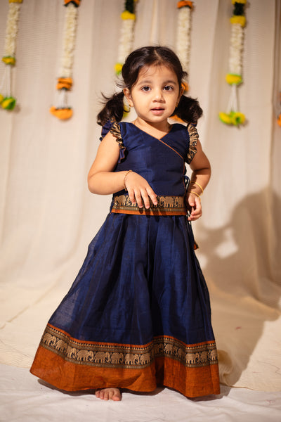 Swapna Navy Blue Mini