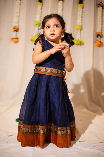 Swapna Navy Blue Mini