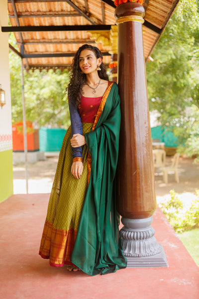 Inbha Green with Maroon Dress (Set of 2)