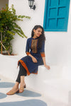 Swapna - Navy Blue (Set of 2)