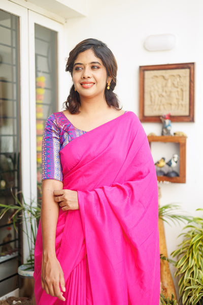 Pratiksha Violet Pink Brocade Blouse