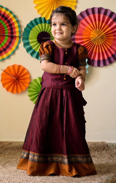 Nilambari Maroon Mini