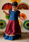 Kayalvizhi Maroon and Blue Mini