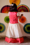 Kayalvizhi Ivory and Orange Mini