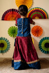 Kayalvizhi Maroon and Blue Mini