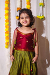 Inbha Green with Maroon Mini