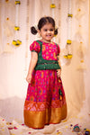 Bhumika Pink with Green Mini