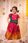 Bhumika Pink with Green Mini