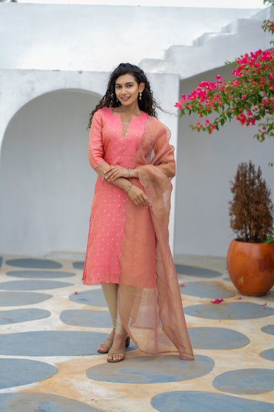 Pragathi Peach Kurti