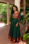 Layanka Green and Maroon