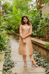Swarupa Beige Kurti Set