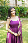 Vihana Purple Flared Kurta Set
