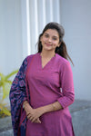 Tanuja Magenta Kurta Set