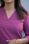 Tanuja Magenta Kurta Set