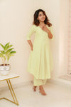 Charu Cream Kurti Set