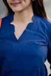 Tanuja Navy Blue Kurta Set