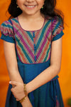 Yashika Teal Handloom Cotton Mini