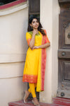 Kayal Yellow Kurti set (Set of 2)