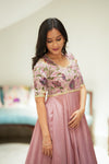 Chandrika Mauve Floral Layered Anarkali