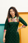 Shilpa Green Kurti Set