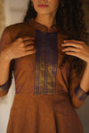 Raksha Rustic Brown Mangalgiri Co-Ord Set (Set of 2)