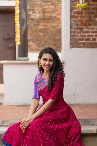 Srushti Magenta Maxi Dress