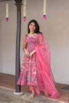 Iniya Pink Floral Co-Ord Set (Set of 3)