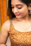 Sarika Mustard yellow Bandhini Kurti